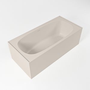 Vrijstaand bad Mondiaz Freeze | 180x85 cm | Solid surface | Ovaal | Linen