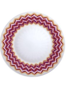 Missoni Home assiette Zig Zag Jarris - Blanc