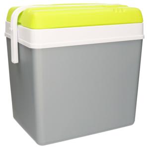 Promotion koelbox - 24 liter - kunststof - grijs - 36 x 27 x 40