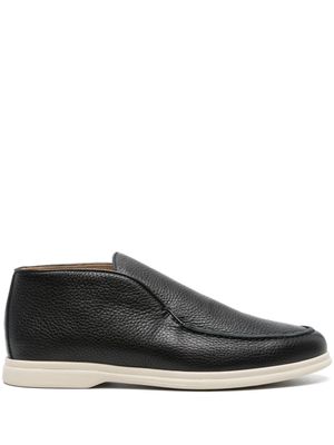 Corneliani mocassins montants à fini grainé - Noir