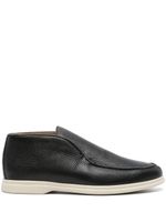 Corneliani pebbled leather high-top loafers - Noir - thumbnail