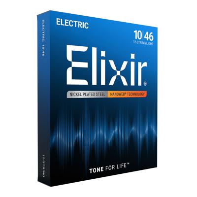 Elixir 12450 Nanoweb Snaren voor 12-Snarige Elektrische Gitaar (10-46) Elixir 12450 Nanoweb Snaren voor 12-Snarige Elektrische Gitaar (10-46)