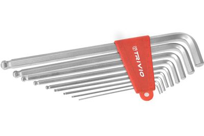 Trivio - fietsgereedschap inbussleutelset 9-delig 1.5-2-2.5-3-4-5-6-8-10mm