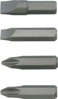 Promat Set bits | 4 delig | 5/16 inch sleuf 8 + 10 mm, PH 2 + 3 | v. 4000828191 - 4000828192 - 4000828192