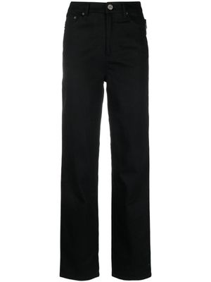 ROTATE BIRGER CHRISTENSEN pantalon droit à ornements en cristal - Noir