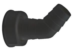 Kirchhoff ECO-SAVE kunststof apparaataansluiting, grijs, 45° 1"IT x 3/4"-mondstuk - 988379119