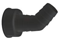 Kirchhoff ECO-SAVE kunststof apparaataansluiting, grijs, 45° 1"IT x 3/4"-mondstuk - 988379119