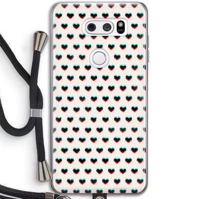 Hartjes: LG V30 Transparant Hoesje met koord
