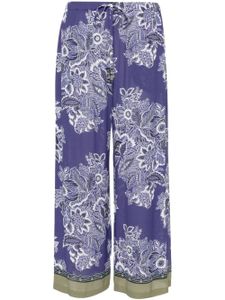 ETRO pantalon à fleurs - Bleu