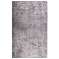 VidaXL Vloerkleed wasbaar anti-slip 160x230 cm grijs