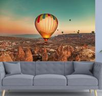 Hete luchtballon landschap fotobehang Hete luchtballon landschap fotobehang