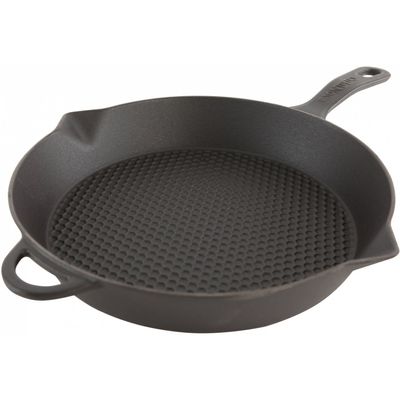 Cuisinova grillpan 28 x 5 cm gietijzer zwart Cuisinova grillpan 28 x 5 cm gietijzer zwart