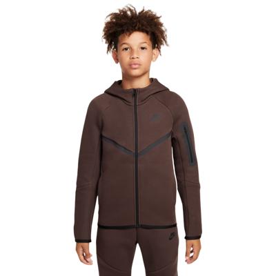 Nike Tech Fleece Sportswear Vest Kids Donkerbruin Zwart Nike Tech Fleece Sportswear Vest Kids Donkerbruin Zwart