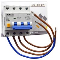 SEP uitbreidingset aardlekschakelaar en 3 fase installatieautomaat in een 30mA 3polig+N C16