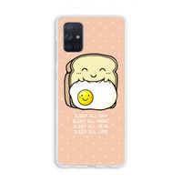 Sleep All Day: Galaxy A71 Transparant Hoesje