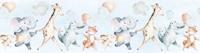 Noordwand Kids Walls Behangrand met dieren en ballonnen - 45864