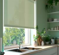 Mint tinten rolgordijn keuken groen