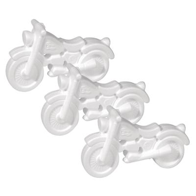 3x stuks Motor gemaakt van piepschuim