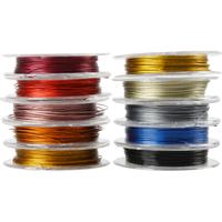 Creativ Company Sieradendraad, dikte 0,38 mm, diverse kleuren, 10 m/ 1 doos