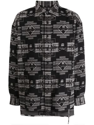 Mastermind World chemise Chimayo à motif en jacquard - Noir