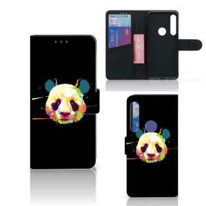 Motorola One Action Leuk Hoesje Panda Color