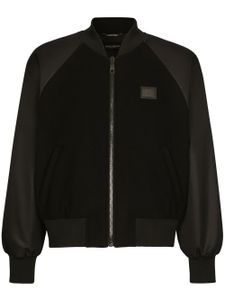 Dolce & Gabbana veste bomber à logo - Noir