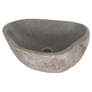 Differnz Lombok waskom riviersteen | Ø 40 - 50 x 15 cm
