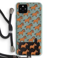 Pony: Pixel 5a 5G Transparant Hoesje met koord