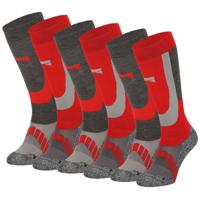 Xtreme Skisokken Unisex 6-pack Multi Red-45/47