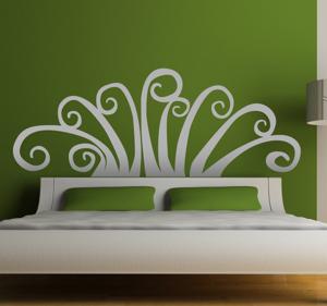 Sticker abstract hoofdeinde bed