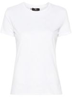 Elisabetta Franchi t-shirt à logo strassé - Blanc