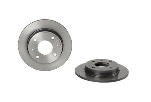 Remschijf COATED DISC LINE BREMBO, Remschijftype: Massief, u.a. für Smart, Mitsubishi