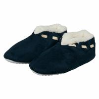 Spaanse sloffen/pantoffels - voor kinderen - navy blauw - maat 33-34