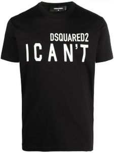 DSQUARED2 t-shirt à logo imprimé - Noir