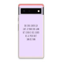 Gek: Google Pixel 6 Transparant Hoesje