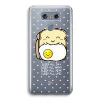 Sleep All Day: LG G6 Transparant Hoesje