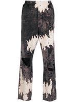 DSQUARED2 pantalon de jogging à effet usé - Gris