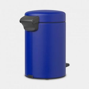Brabantia NewIcon pedaalemmer 3 liter met kunststof binnenemmer - Mineral Powerful Blue