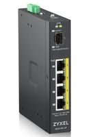 ZyXEL RGS100-5P Unmanaged L2 Gigabit Ethernet (10/100/1000) Power over Ethernet (PoE) Zwart - thumbnail