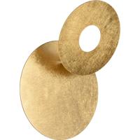 LED Wandlamp Goud - 6W Warm Wit 3000K - Rond Metaal Design