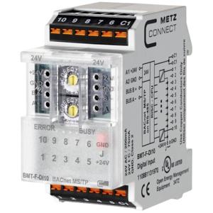 Metz Connect BMT-F-DI10 BACnet MS/TP 24 V/AC, 24 V/DC 85 mA Inhoud: 1 stuk(s)