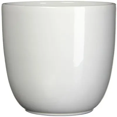 Mica Decorations bloempot Tusca rond 31x28,5 cm wit