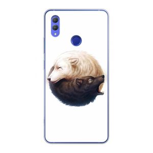 Yin Yang Wolves: Honor Note 10 Transparant Hoesje