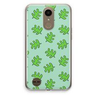 Groene blaadjes: LG K10 (2017) Transparant Hoesje