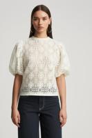 Only Onlluz S/s Puff Sleeve Top Jrs T-shirts Cloud Dancer