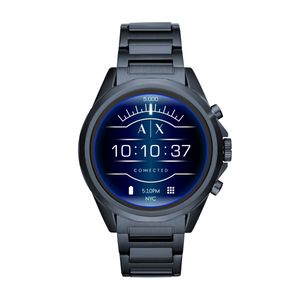 Horlogeband Armani Exchange AXT2003 Staal Blauw 22mm