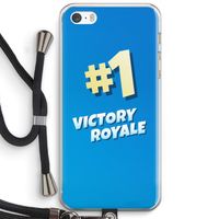 Victory Royale: iPhone 5 / 5S / SE Transparant Hoesje met koord