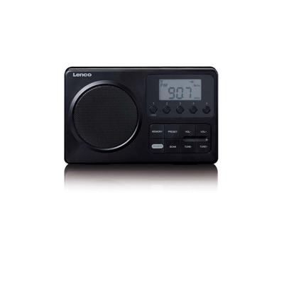 LENCO MPR-035BK - Compacte draagbare FM Radio met LCD-scherm - Zwart LENCO MPR-035BK - Compacte draagbare FM Radio met LCD-scherm - Zwart