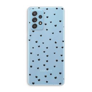Kleine kattenkopjes: Samsung Galaxy A73 Transparant Hoesje