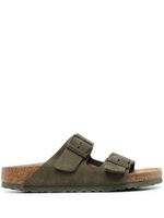 Birkenstock sandales Arizona en daim à logo gravé - Vert